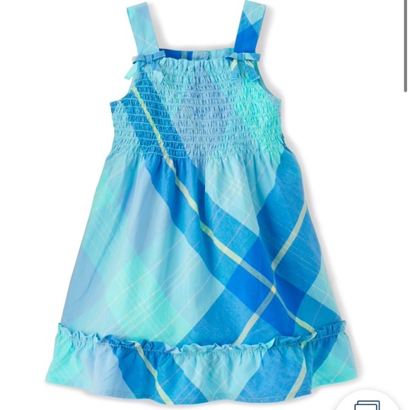 Girls Gymboree plaid smocked dress 👗 NWT - Picture 2 of 7